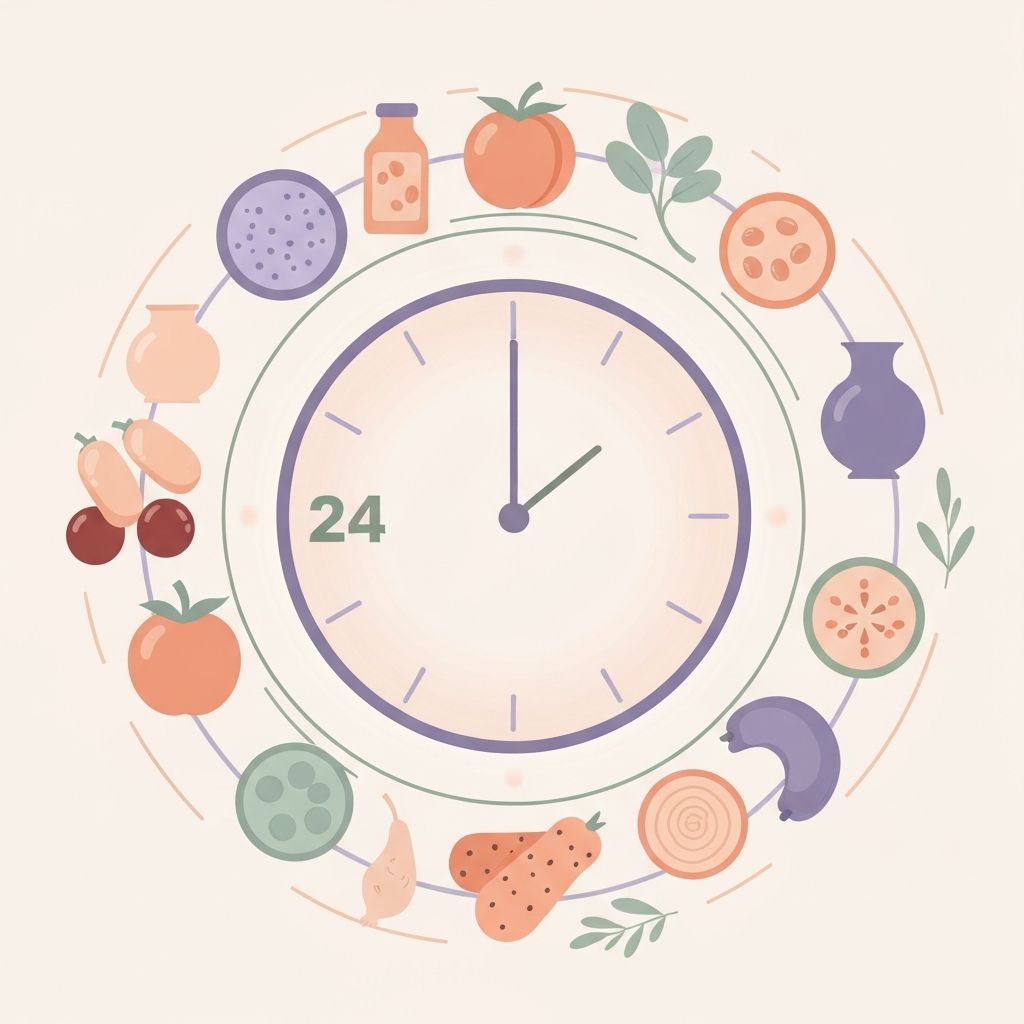 Circular pattern representing circadian rhythms